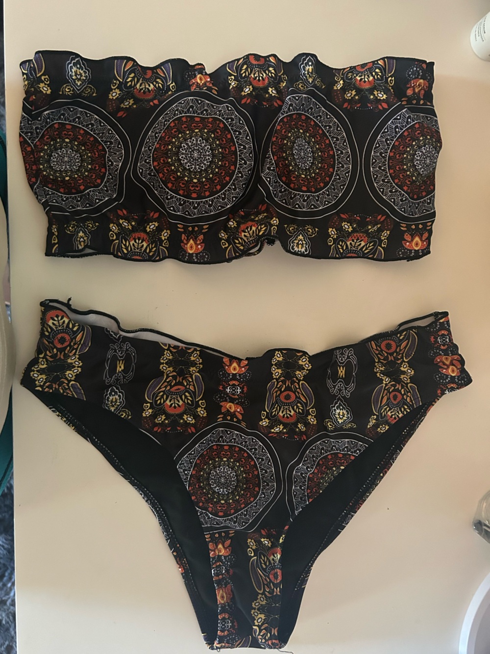 Black Boho Medallion Bikini